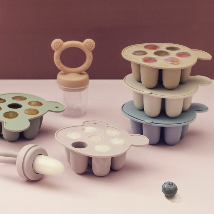 Baby Products Cream - Cor crianças 2pc silicone bebê sorvete