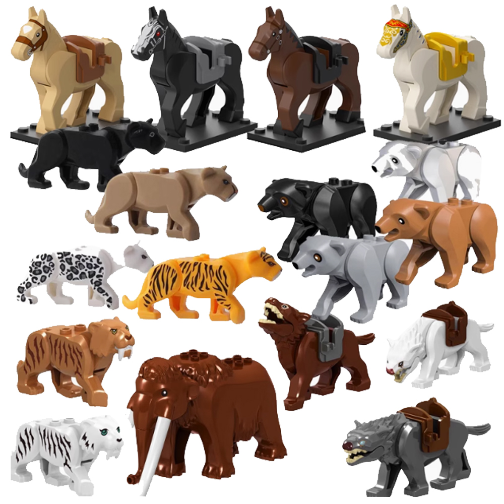 Lego Set City - Moc cidade animal blocos de construção