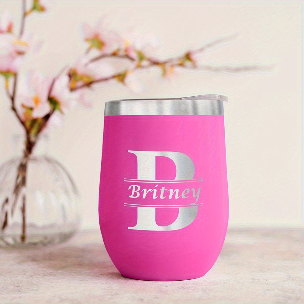 Portable Bottle Warmer - Copo de Vinho Personalizado com Monograma,