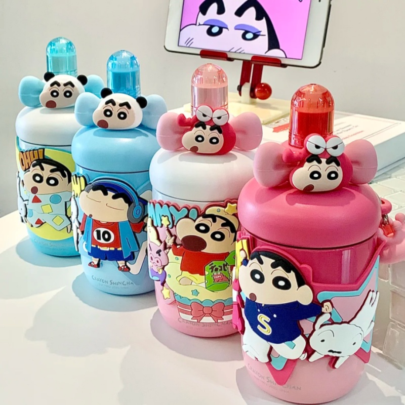 Portable Bottle Warmer - Copo Térmico Crayon Shinchan com Canudo,