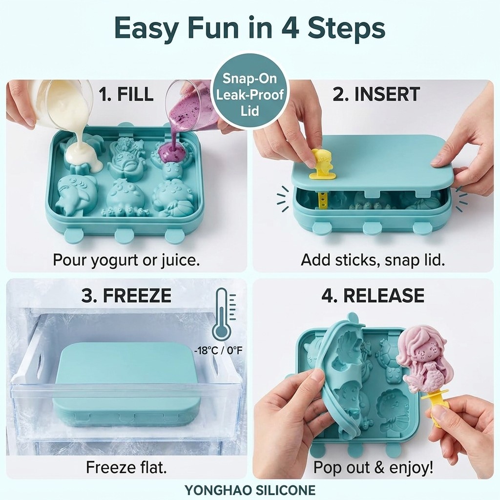 Forma de Silicone com 6 Cavida - Baby Products Cream avaliação e preço
