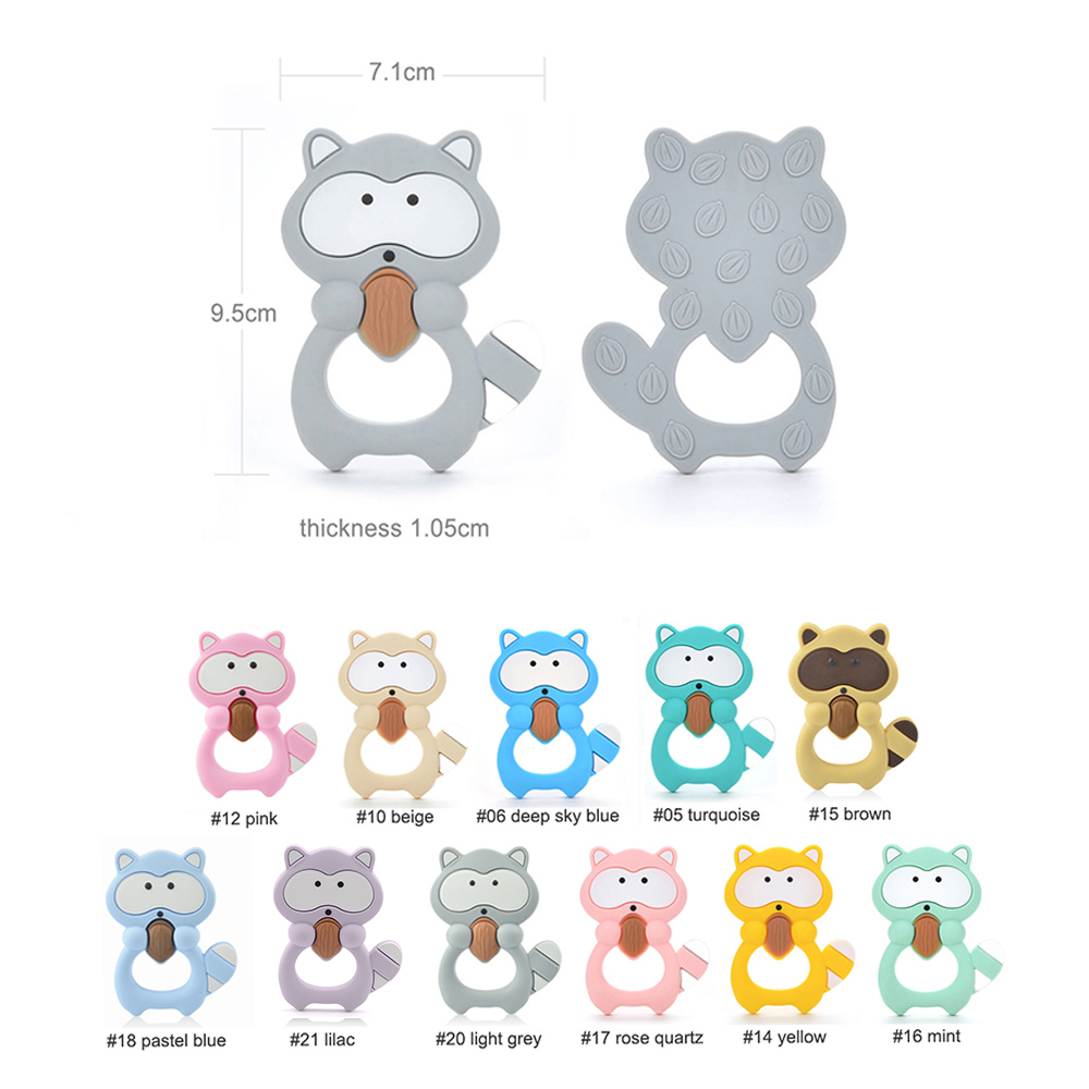 1pc guaxinim silicone mordedor - Baby Products List avaliação e preço
