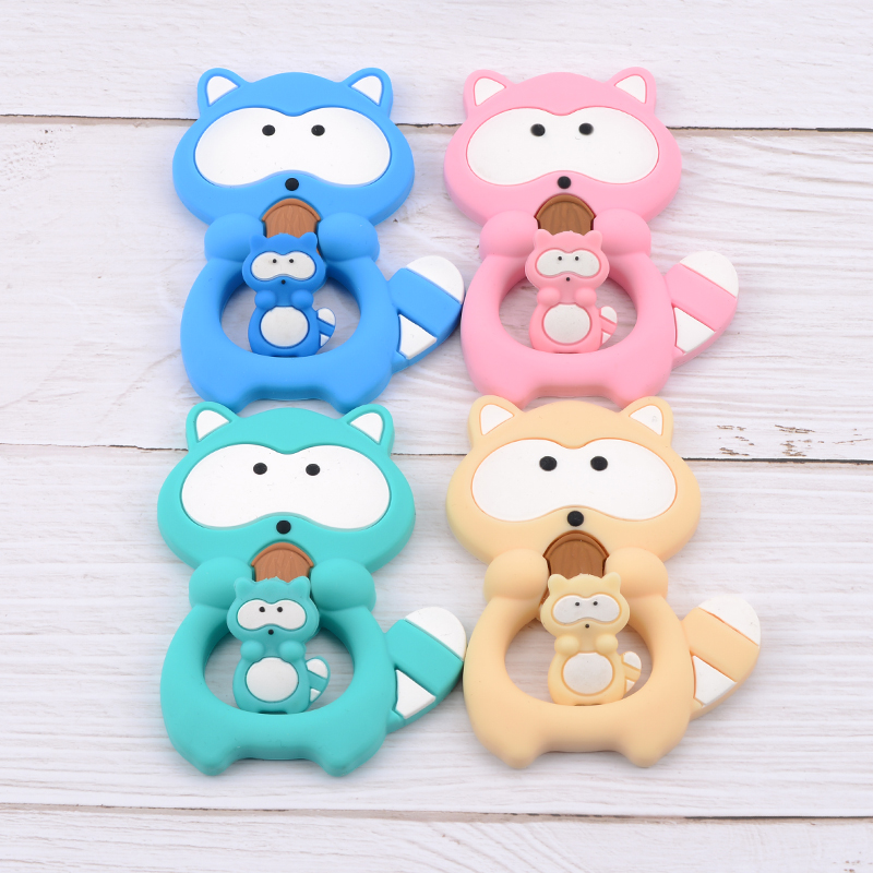 1pc guaxinim silicone mordedor - Baby Products List avaliação e preço