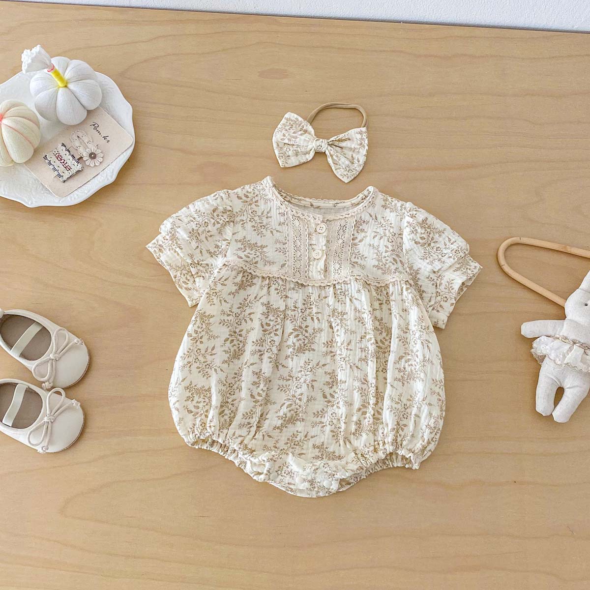 Macacão Curto de Verão em Crep - Baby Products Korean avaliação e preço