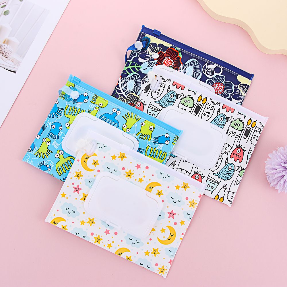Portátil flip capa lenços umed - Baby Products Korean avaliação e preço