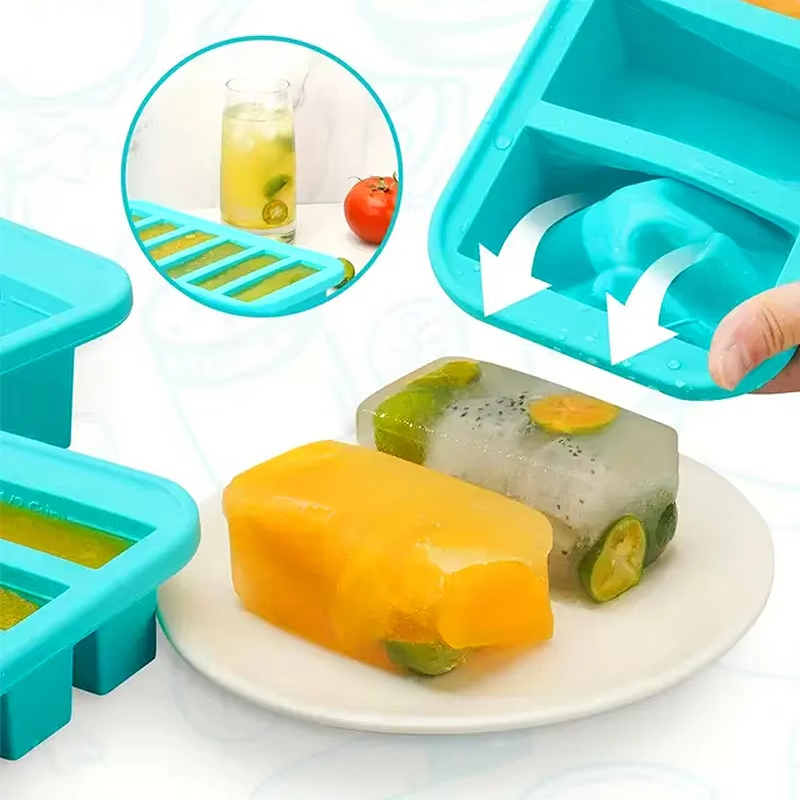 Forma de gelo de silicone com  - Baby Products Cream avaliação e preço