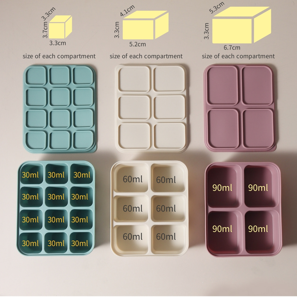 Forma de Gelo de Silicone para - Baby Products Cream avaliação e preço