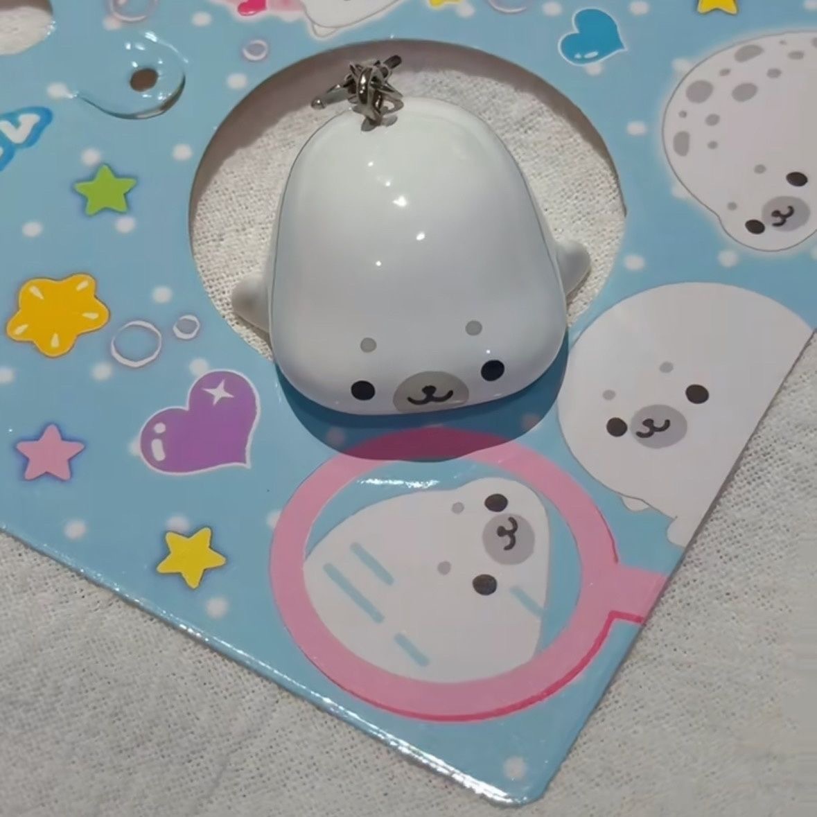 Chaveiro de Foca Kawaii: Pinge - Baby Products Keeping Bag avaliação e preço